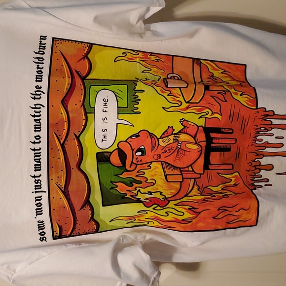 Pokemon Other - Pokémon Charmander "This is Fine" t-shirt